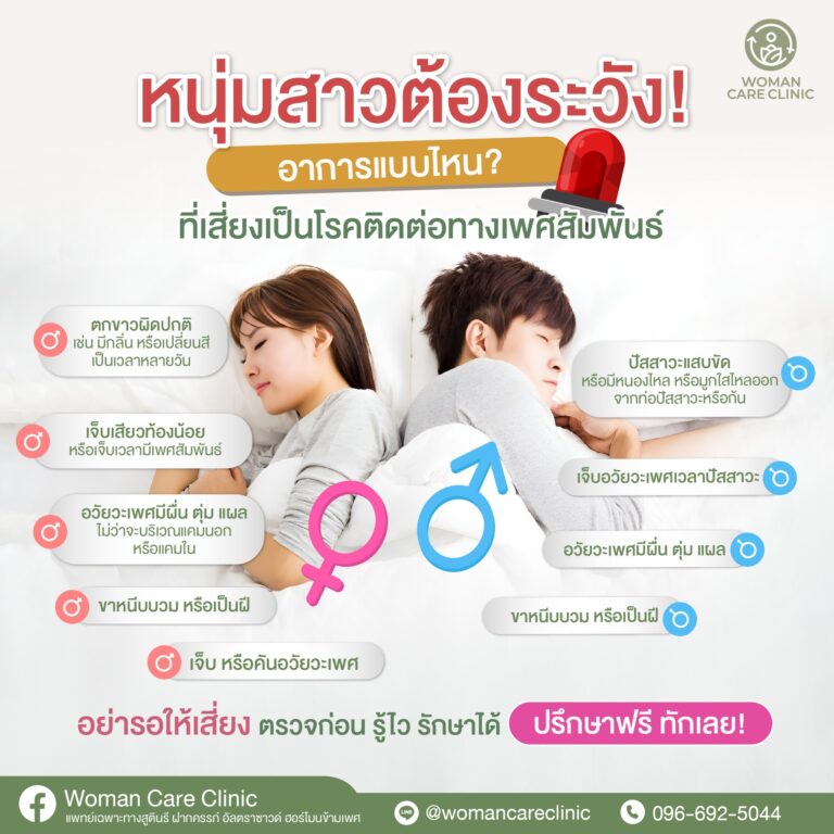 หนุ่มสาวต้องระวัง! อาการแบบไหน ที่เสี่ยงเป็นโรคติดต่อทางเพศสัมพันธ์