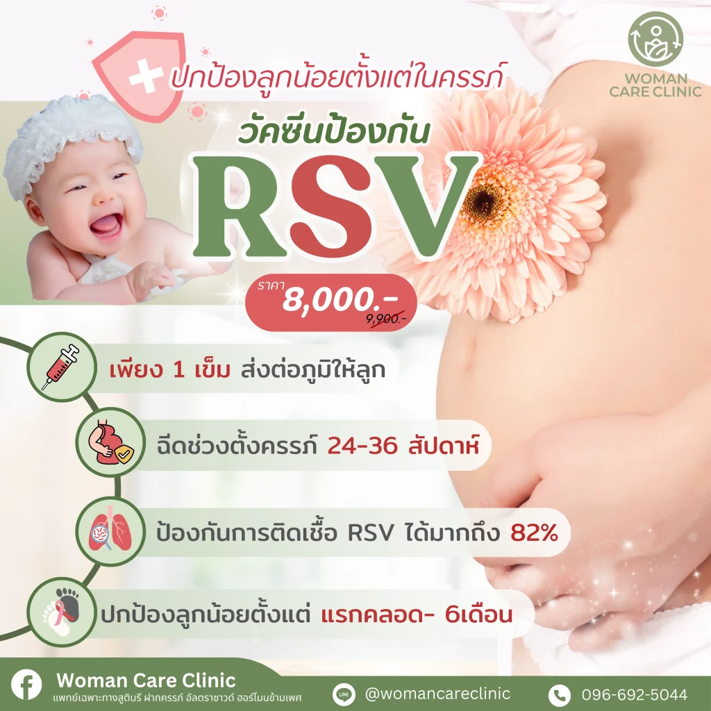 RSV vaccine Woman care clinic ฉีดวัคซีน RSV