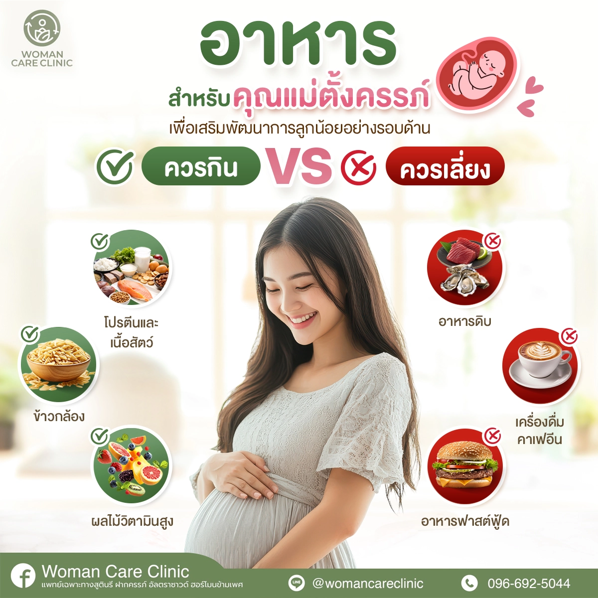 อาหารที่คุณแม่ควรกิน และควรเลี่ยง